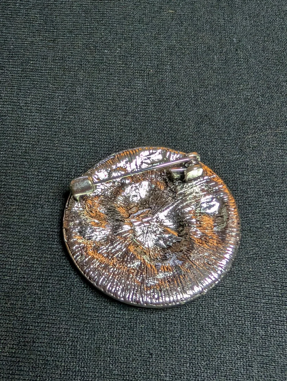 Versace-Inspired Silver Medusa Coin Pin Brooch